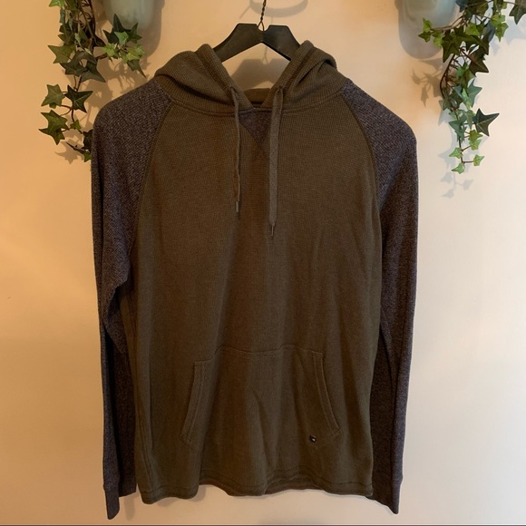 Men’s Kolby Long Sleeve Waffled Hoodie - Picture 1 of 6